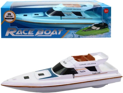 Jachta závodní loď plastová do vody 29cm 2 barvy Jachta závodní loď plastová do vody 29cm 2 barvy