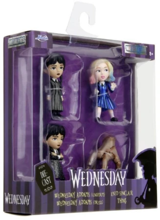 Jada Figurky kovové postavičky 6cm Wednesday set 4ks v krabici