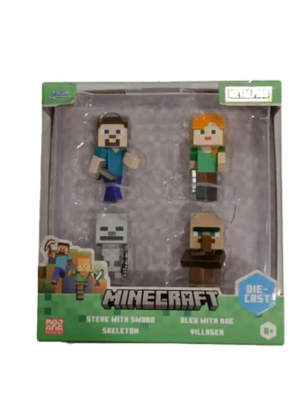 JADA Jada Minecraft Figúrky 2,5, sada 4 ks JADA Jada Minecraft Figúrky 2,5, sada 4 ks