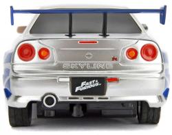 JADA RC Auto Nissan Skyline GT-R 1:24 Rychle a zběsile na vysílačku 2,4GHz na baterie