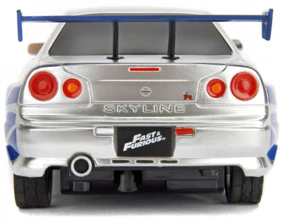 Jada RC Auto Nissan Skyline GT-R 1:24 Rychle a zběsile na vysílačku 2,4GHz na baterie