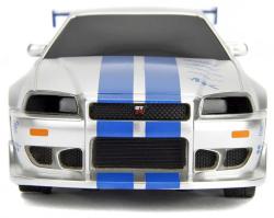 JADA RC Auto Nissan Skyline GT-R 1:24 Rychle a zběsile na vysílačku 2,4GHz na baterie