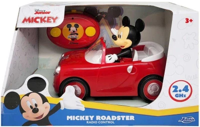 Jada RC Auto Roadster s myšákem Mickey Mouse na vysílačku 2,4GHz na baterie