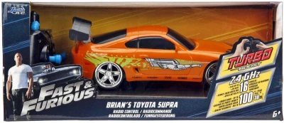 Jada RC AutoToyota Supra 1:24 Rychle a zběsile na vysílačku 2,4GHz na baterie
