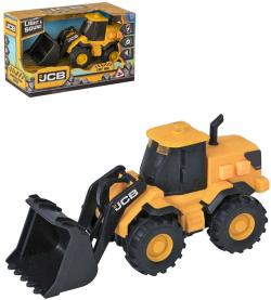 JCB Nakladač buldozer pracovní stroj na baterie Světlo Zvuk plast JCB Nakladač buldozer pracovní stroj na baterie Světlo Zvuk plast