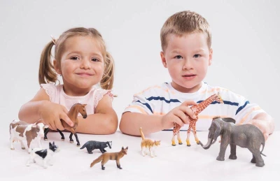 Jelen evropský 15cm zvířátko plastová figurka Zooted