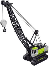 Jeřáb pásový stavební 20cm pracovní stroj šedý plastový