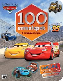 Jiri Models 100 samolepek s omalovánkami Auta (Cars)
