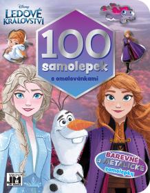 Jiri Models 100 samolepek s omalovánkami Frozen (Ledové Království)
