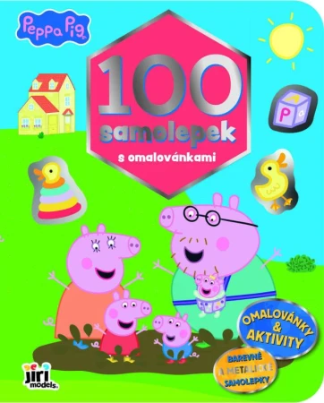 Jiri Models 100 samolepek s omalovánkami Prasátko Peppa