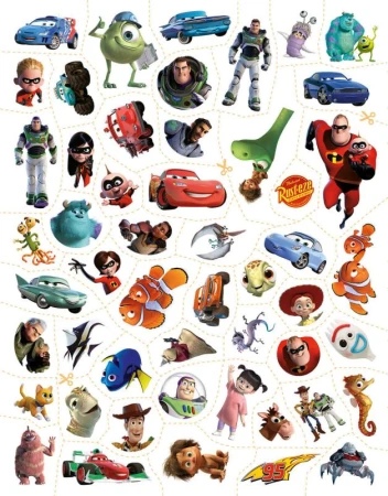 Jiri Models 100 tetování + omalovánky Disney pro kluky