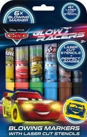 Jiri Models Fixy foukací 6ks Auta (Cars) set se 4 šablonami Jiri Models Fixy foukací 6ks Auta (Cars) set se 4 šablonami