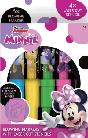 Jiri Models Fixy foukací 6ks Disney Minnie Mouse set se 4 šablonami Jiri Models Fixy foukací 6ks Disney Minnie Mouse set se 4 šablonami