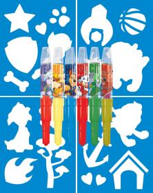 Jiri Models Fixy foukací 6ks Tlapková Patrola kluci set se 4 šablonami