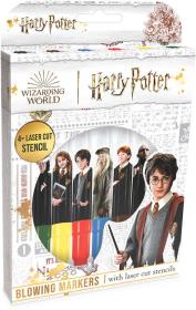 Jiri Models Foukací fixy set 6ks + 4 šablony Harry Potter