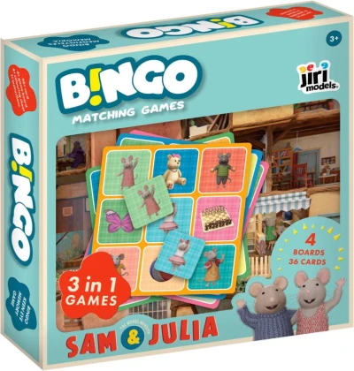 Jiri Models HRA Bingo Dům myšek Sam a Julie 3v1 (společenská hra) Jiri Models HRA Bingo Dům myšek Sam a Julie 3v1 (společenská hra)