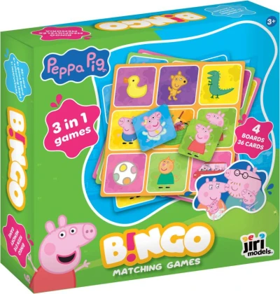 Jiri Models HRA Bingo prasiatko Peppa Pig 3v1 (spoločenská hra) Jiri Models HRA Bingo prasiatko Peppa Pig 3v1 (spoločenská hra)