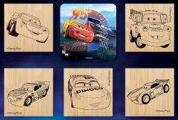 Jiri Models Razítka 5+1 s pop-up voskovou Auta (Cars)