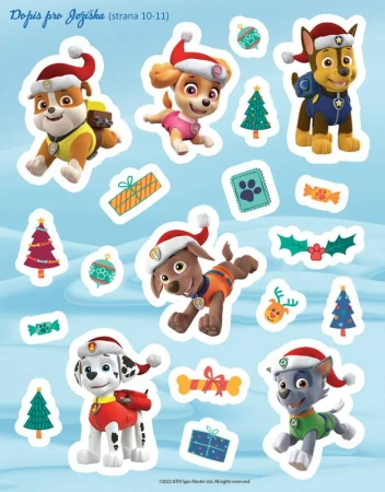 Jiri Models Knížka Vánoční + samolepky Tlapková Patrola (Paw Patrol)