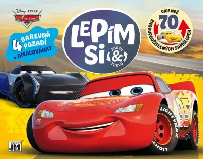 Jiri Models Lepím si znovu Auta (Cars) zábava se samolepkami