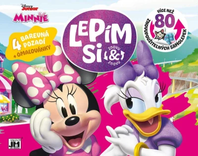 Jiri Models Lepím si znovu Disney Minnie Mouse zábava se samolepkami