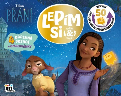 Jiri Models Lepím si znovu Disney Přání zábava se samolepkami Jiri Models Lepím si znovu Disney Přání zábava se samolepkami