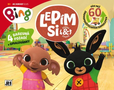 Jiri Models Lepím si znovu králíček Bing zábava se samolepkami