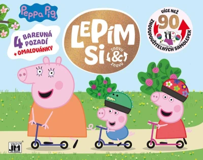 Jiri Models Lepím si znovu prasátko Peppa Pig zábava se samolepkami