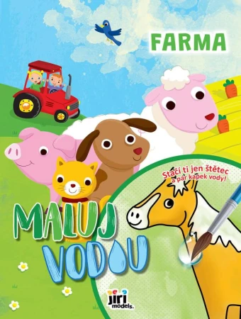 Jiri Models Maluj vodou A4 Farma omalovánky Jiri Models Maluj vodou A4 Farma omalovánky