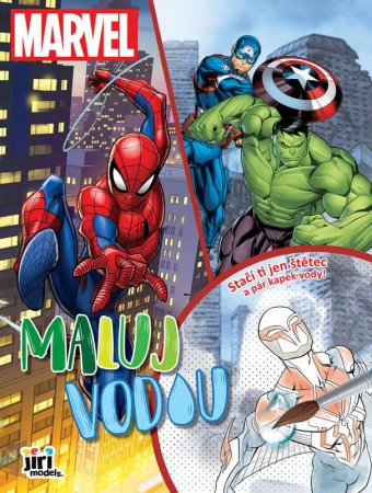 Jiri Models Maluj vodou A4 Marvel omalovánky Jiri Models Maluj vodou A4 Marvel omalovánky