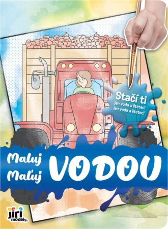 Jiri Models Maluj vodou Traktory omalovánky