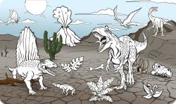 Jiri Models Maluj vodou Zas a znovu Dinosauři