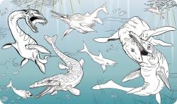 Jiri Models Maluj vodou Zas a znovu Dinosauři