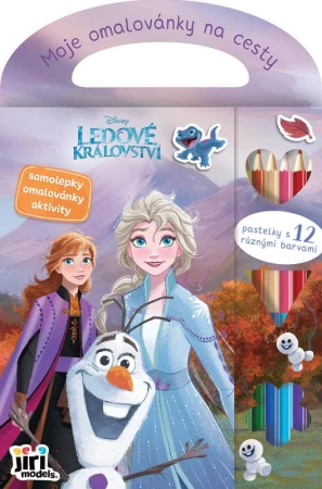 Jiri Models Moje omalovánky na cesty Frozen s pastelkami a samolepkami Jiri Models Moje omalovánky na cesty Frozen s pastelkami a samolepkami