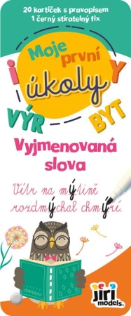 Jiri Models Moje prvé úlohy Vybrané slová set 20 kartičiek s fixom Jiri Models Moje prvé úlohy Vybrané slová set 20 kartičiek s fixom