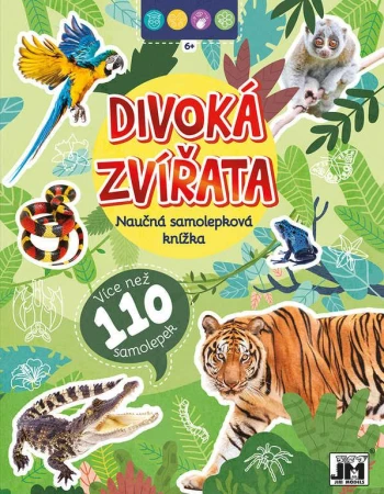 Jiri Models Naučná samolepková knížka Divoká zvířata Jiri Models Naučná samolepková knížka Divoká zvířata