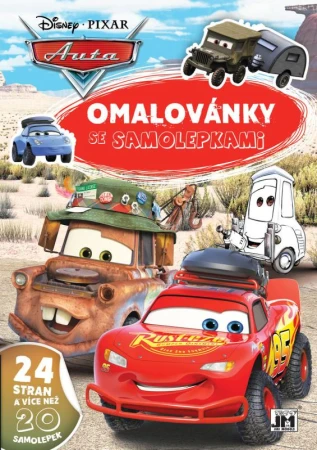 Jiri Models Omaľovánky A4 so samolepkami Autá (Cars)