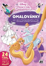Jiri Models Omalovánky A4 se samolepkami Disney Princezny