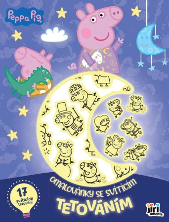 Jiri Models Omaľovánky so svietiacim tetovaním Peppa Pig Jiri Models Omaľovánky so svietiacim tetovaním Peppa Pig
