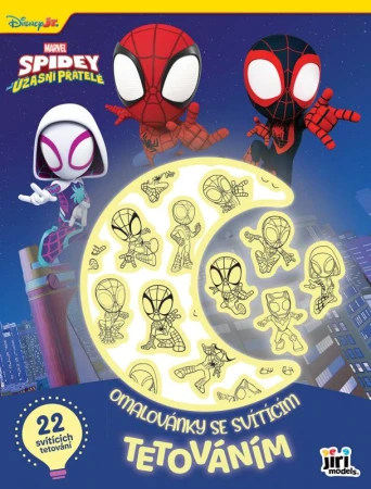 Jiri Models Omalovánky se svítícím tetováním Spidey