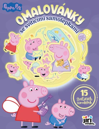 Jiri Models Omalovánky so svietiacimi nálepkami Peppa Pig Jiri Models Omalovánky so svietiacimi nálepkami Peppa Pig