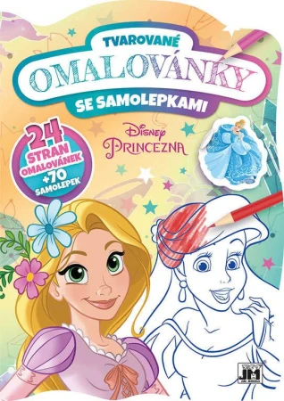 Jiri Models Omalovánky tvarované + samolepky Disney Princezny Jiri Models Omalovánky tvarované + samolepky Disney Princezny
