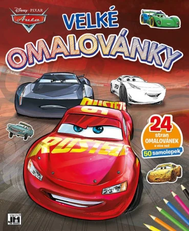 Jiri Models Omaľovánky veľké so samolepkami Auta (Cars) Jiri Models Omaľovánky veľké so samolepkami Auta (Cars)