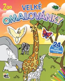 Jiri Models Omalovánky velké se samolepkami Zvířátka ZOO