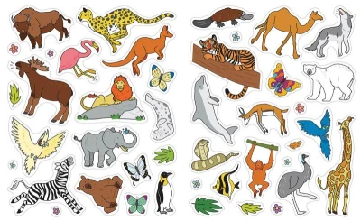 Jiri Models Omalovánky velké se samolepkami Zvířátka ZOO