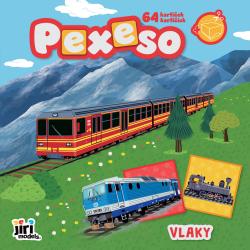 Jiri Models Pexeso v sešitu Vlaky s krabičkou a omalovánkou