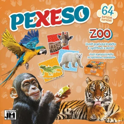 Jiri Models Pexeso v sešitu zvířátka ZOO s krabičkou a omalovánkou Jiri Models Pexeso v sešitu zvířátka ZOO s krabičkou a omalovánkou