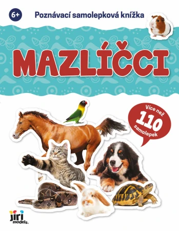 Jiri Models Poznávací samolepková knížka s kvízem Mazličci zvířátka