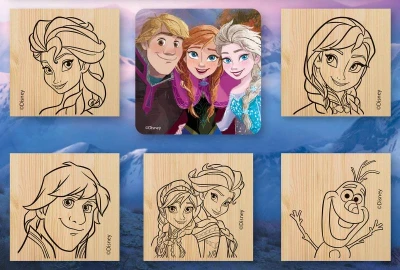 Jiri Models Razítka 5+1 s pop-up voskovou Frozen (Ledové Království)