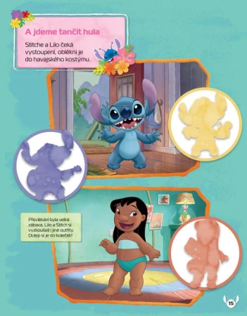 Jiri Models Samolepková knížka Stitch 130 samolepek